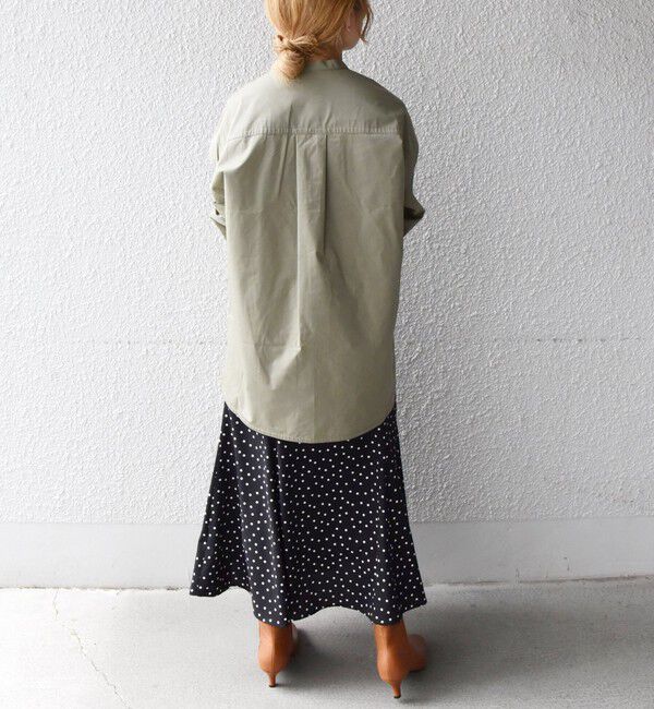 SHIPS any「SHIPS any:〈洗濯機可能〉REPREVE バンド カラー シャツ」|シャツ・ブラウス|