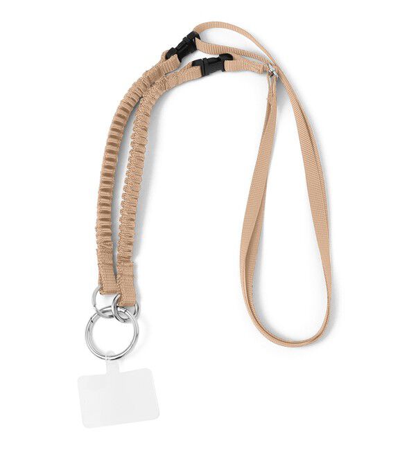 SHIPS any「BYONBYON: スマホ ショルダー ストラップ」|ストラップ|ベージュ