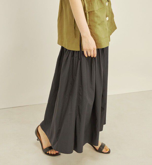 SHIPS for women「〈手洗い可能〉タフタ ティアード ロング スカート」|スカート|