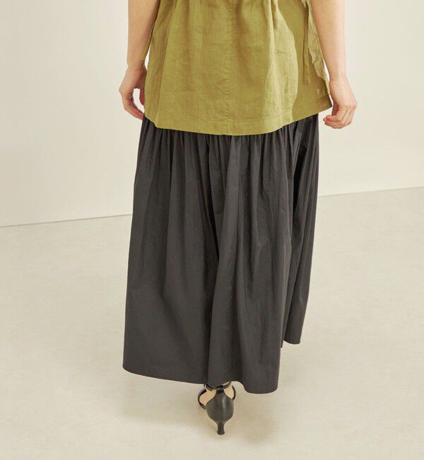 SHIPS for women「〈手洗い可能〉タフタ ティアード ロング スカート」|スカート|