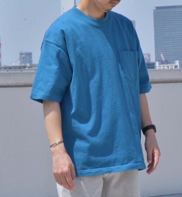 SHIPS any「SHIPS any: "COTTON USA"  ヘビーウェイト クルーネック ポケット Tシャツ」|Tシャツ・カットソー|
