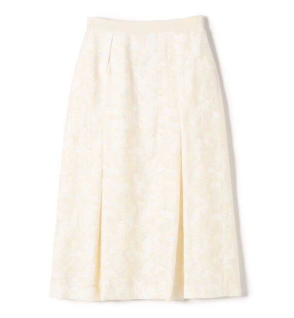 SHIPS for women「SHIPS Primary Navy Label:〈手洗い可能〉ジャカード スカート」|スカート|オフホワイト