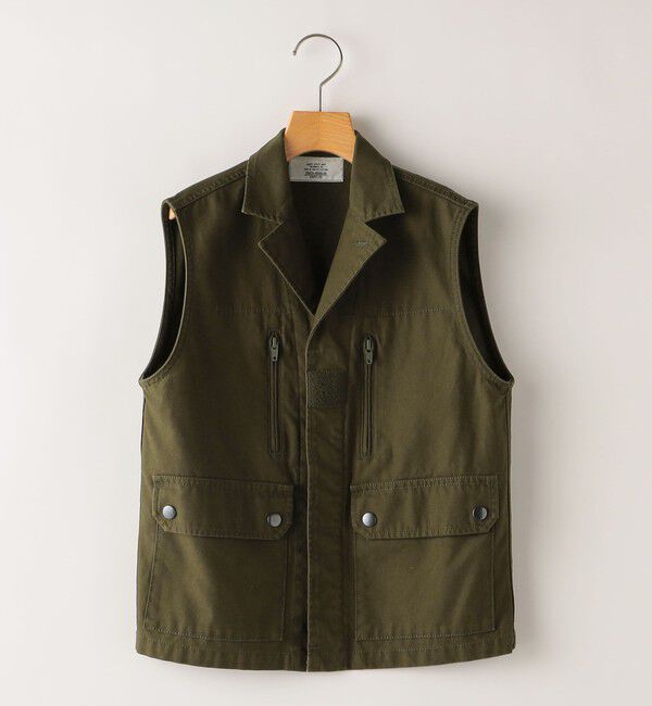 SHIPS KIDS「【SHIPS KIDS別注】GOLDENMILLS:145～170cm / ミリタリー ベスト」|ダウンベスト・ベスト|オリーブ
