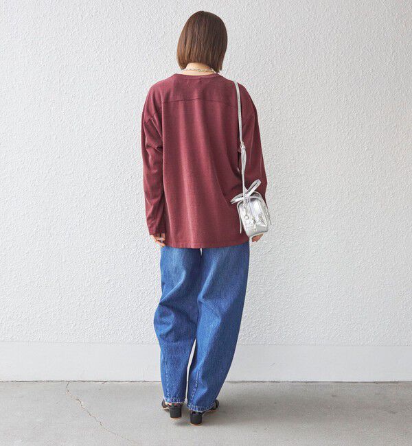 SHIPS for women「〈洗濯機可能〉Odub:フットボール TEE◇」|Tシャツ・カットソー|