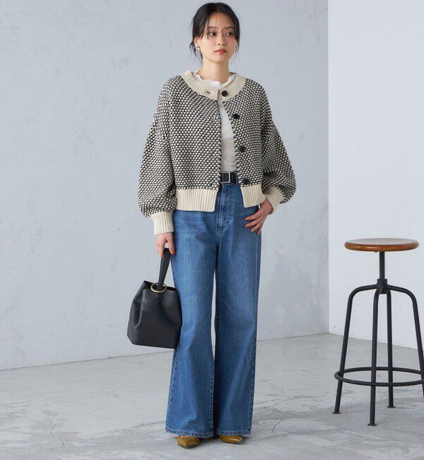 SHIPS for women「〈手洗い可能〉前後 2WAY ジャカード プルオーバー 24SS ◇」|ニット・セーター|