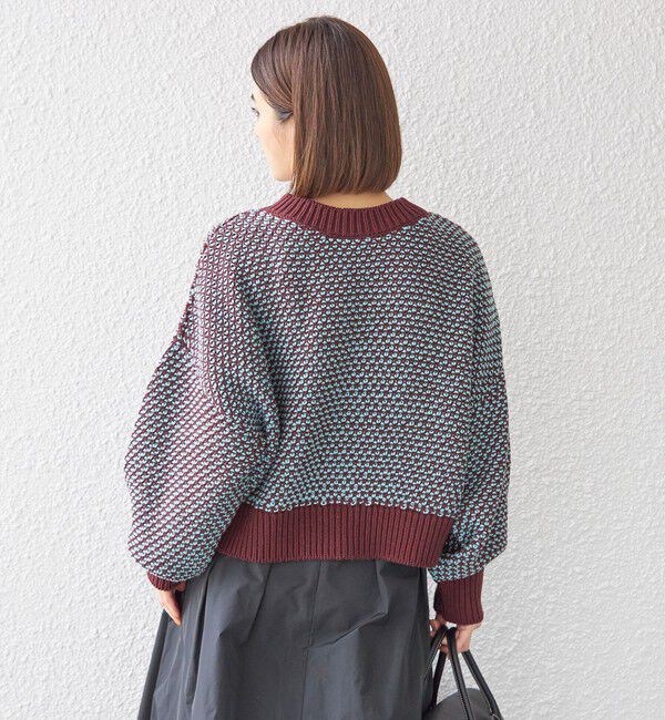 SHIPS for women「〈手洗い可能〉前後 2WAY ジャカード プルオーバー 24SS ◇」|ニット・セーター|