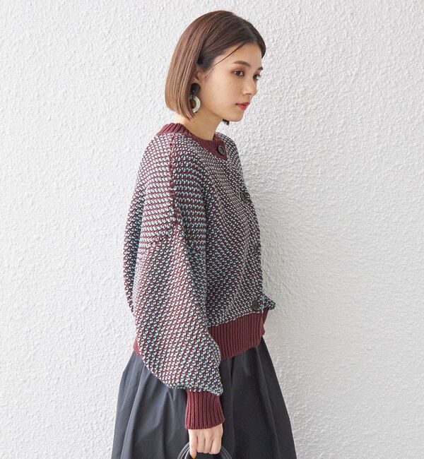 SHIPS for women「〈手洗い可能〉前後 2WAY ジャカード プルオーバー 24SS ◇」|ニット・セーター|