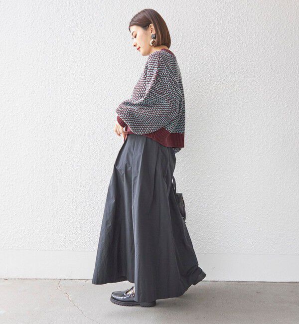 SHIPS for women「〈手洗い可能〉前後 2WAY ジャカード プルオーバー 24SS ◇」|ニット・セーター|