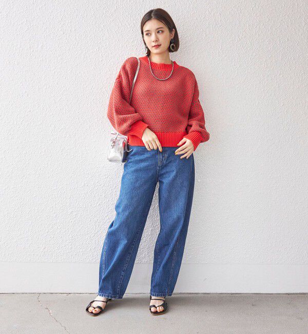 SHIPS for women「〈手洗い可能〉前後 2WAY ジャカード プルオーバー 24SS ◇」|ニット・セーター|