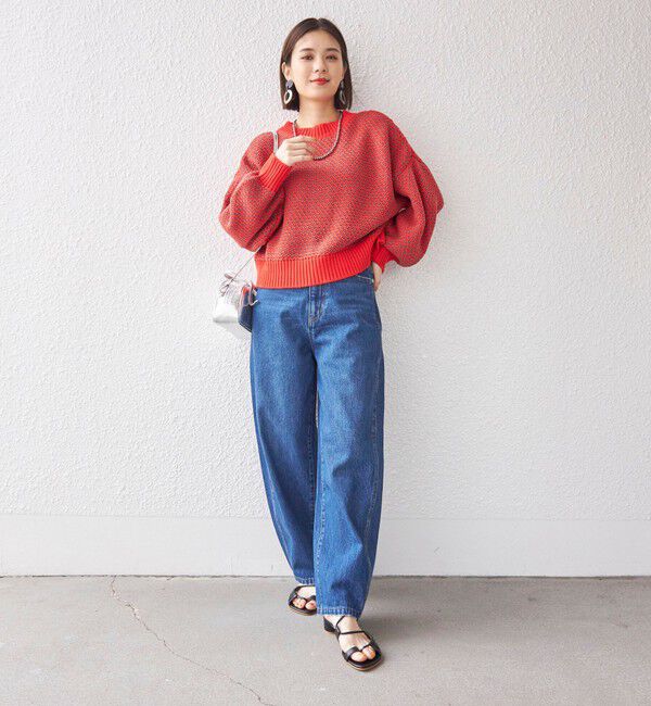 SHIPS for women「〈手洗い可能〉前後 2WAY ジャカード プルオーバー 24SS ◇」|ニット・セーター|