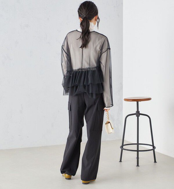 SHIPS for women「〈手洗い可能〉インナーセット チュール デザイン ブラウス ◇」|シャツ・ブラウス|