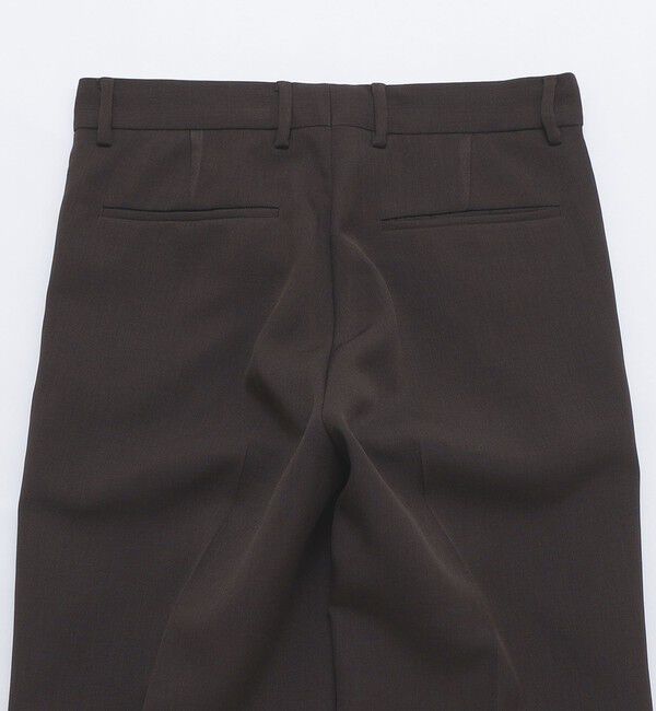 SHIPS「SHIPS: Reflax(R) ダブルクロス ワンタック ワイド パンツ」|チノ|