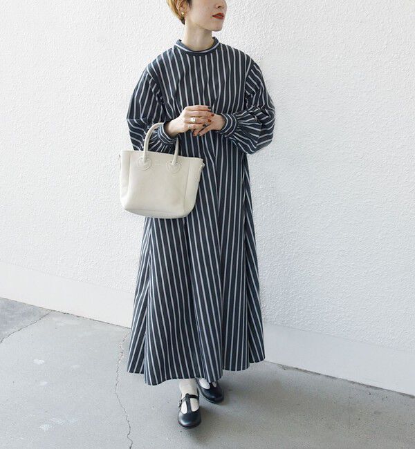 SHIPS any「SHIPS any:〈手洗い可能〉ストライプ ツイスト ビスチェ ワンピース」|ワンピース|