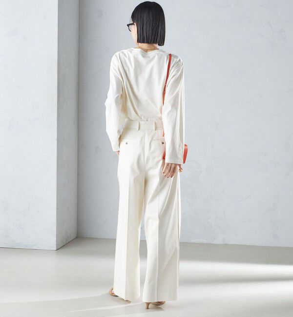 SHIPS for women「ローズ ペトール ロング スリーブ プリント TEE」|Tシャツ・カットソー|