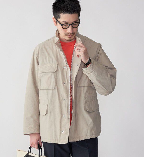 SHIPS「SHIPS: ライト ナイロン 中綿 M-65 ミリタリー ブルゾン」|ミリタリージャケット|