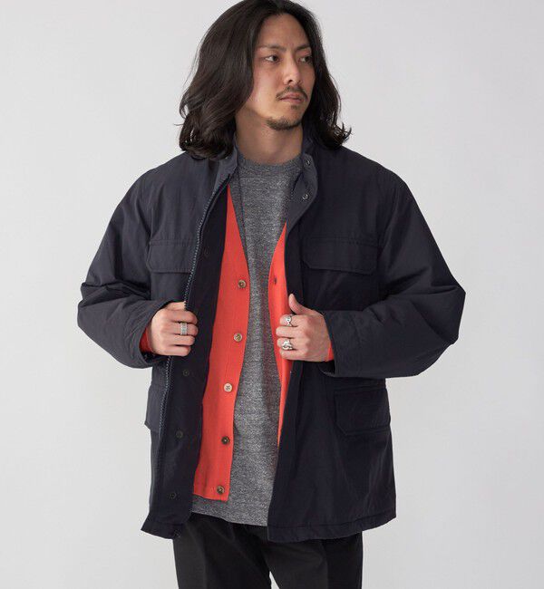 SHIPS「SHIPS: ライト ナイロン 中綿 M-65 ミリタリー ブルゾン」|ミリタリージャケット|