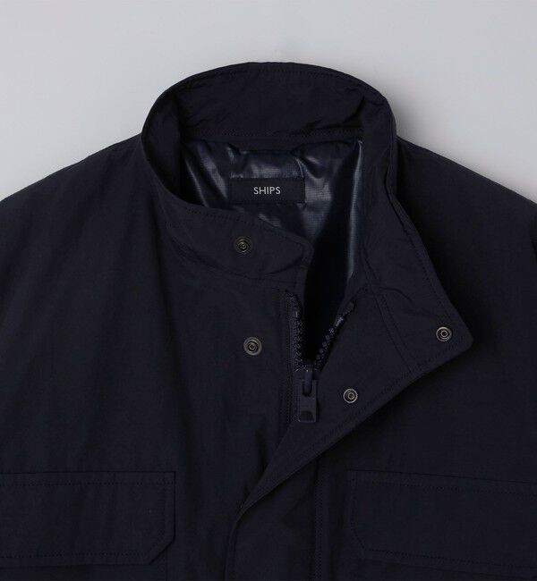 SHIPS「SHIPS: ライト ナイロン 中綿 M-65 ミリタリー ブルゾン」|ミリタリージャケット|