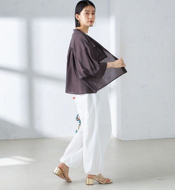 SHIPS for women「〈手洗い可能〉裾ドロスト ナイロン カーゴ パンツ ◇」|その他|