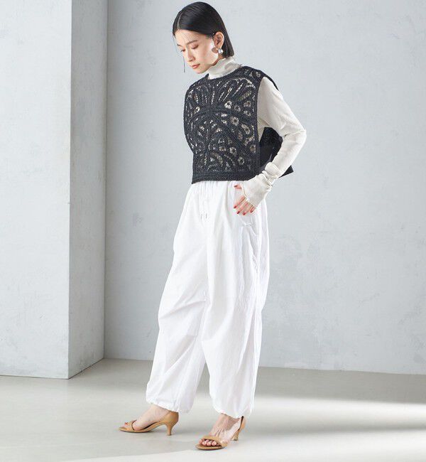 SHIPS for women「〈手洗い可能〉裾ドロスト ナイロン カーゴ パンツ ◇」|その他|