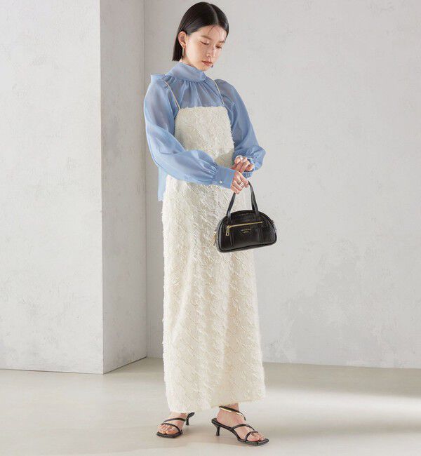 SHIPS for women「〈手洗い可能〉オーガンジー リボン ブラウス」|シャツ・ブラウス|