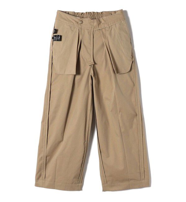 SHIPS for women「SHIPS Primary Navy Label:〈洗濯機可能〉ワンタック ワイド チノパン」|チノ|