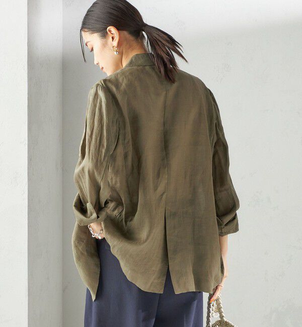 SHIPS for women「〈手洗い可能〉ラミー シアー ジャケット」|テーラードジャケット|