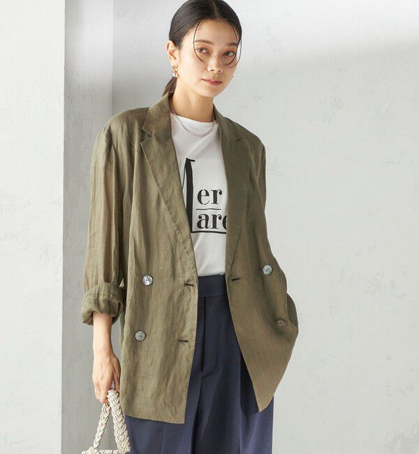 SHIPS for women「〈手洗い可能〉ラミー シアー ジャケット」|テーラードジャケット|