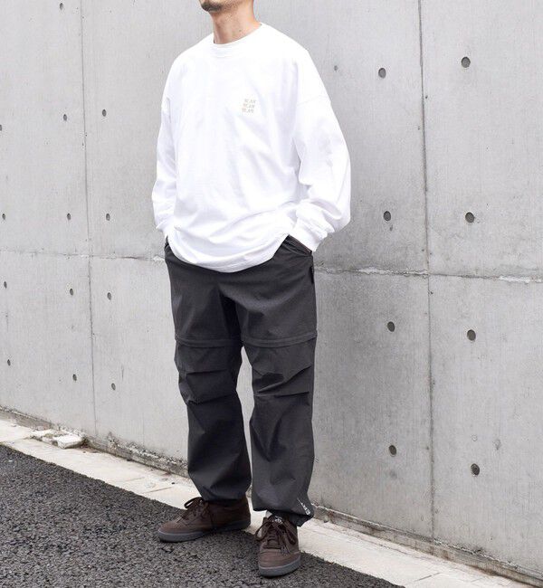 SHIPS any「【WEB限定】SHIPS any: BLAH BLAH BLAH.ワンポイント 刺繍 ルーズ Tシャツ (ロンT)◇」|Tシャツ・カットソー|