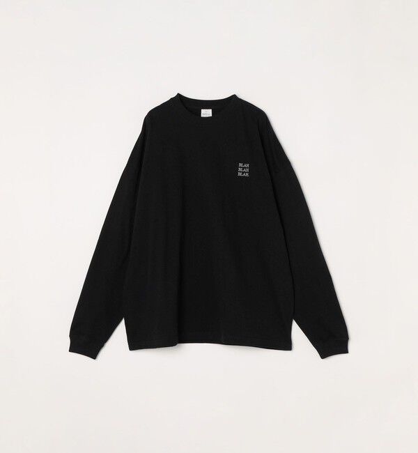 SHIPS any「【WEB限定】SHIPS any: BLAH BLAH BLAH.ワンポイント 刺繍 ルーズ Tシャツ (ロンT)◇」|Tシャツ・カットソー|