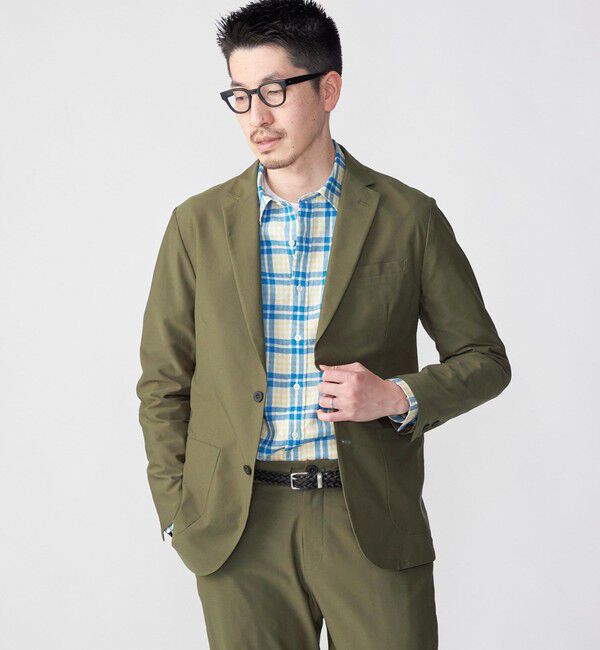 SHIPS「SHIPS:〈手洗い可能/セットアップ対応〉スーパーライト 2ボタン ジャケット」|テーラードジャケット|