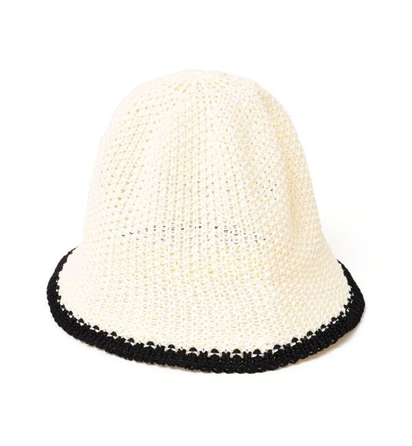 SHIPS any「SHIPS any: ライン サーモ ハット」|ハット|ホワイト