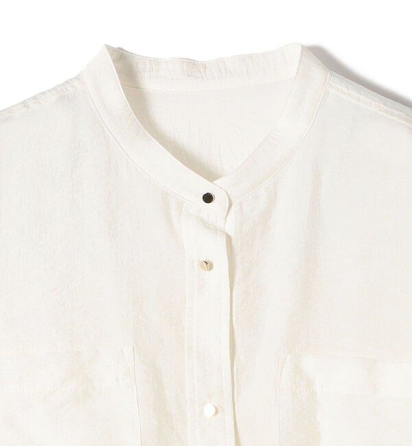 SHIPS for women「〈手洗い可能〉シルク混 シアー 羽織 シャツ」|シャツ・ブラウス|