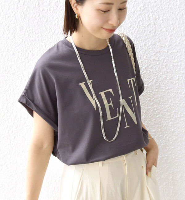 SHIPS for women「ローズペトール 半袖 プリント TEE」|Tシャツ・カットソー|