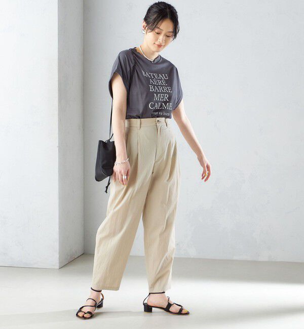 SHIPS for women「ローズペトール 半袖 プリント TEE」|Tシャツ・カットソー|