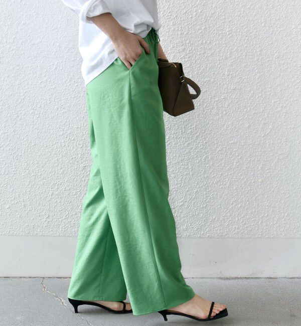 SHIPS for women「《一部追加予約》〈手洗い可能〉ツイル ドロスト パンツ」|その他|