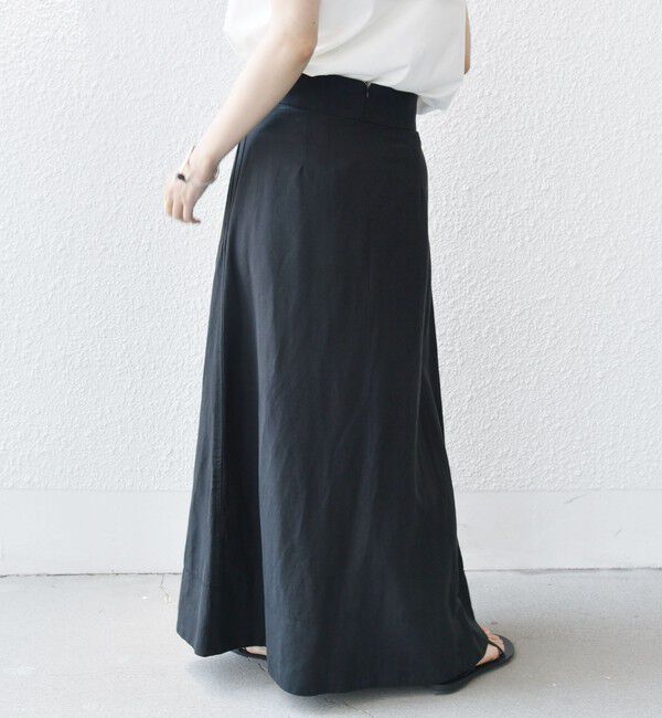 SHIPS for women「〈手洗い可能〉麻混 フレア マキシ スカート 」|スカート|