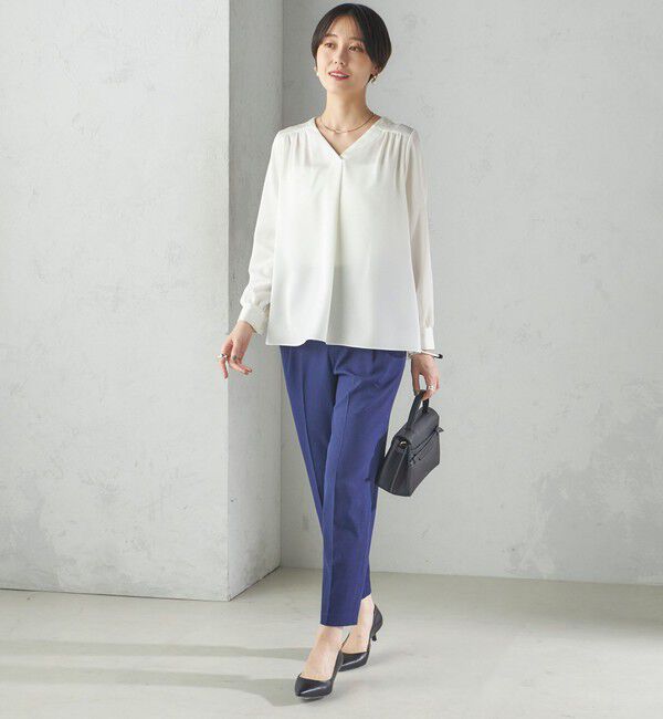 SHIPS for women「〈手洗い可能／UVカット〉ドライ オックス テーパード パンツ」|その他|