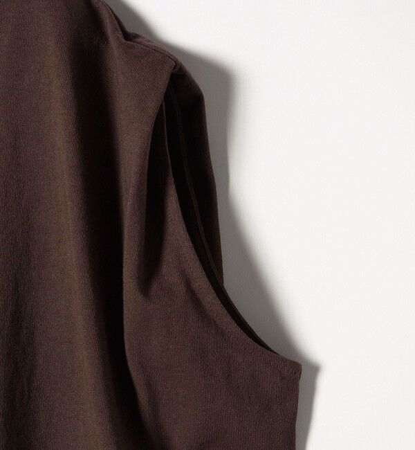 SHIPS any「《一部追加予約》SHIPS any:〈抗菌防臭/洗濯機可能〉USAコットン ラウンドヘム ノースリーブ TEE」|Tシャツ・カットソー|