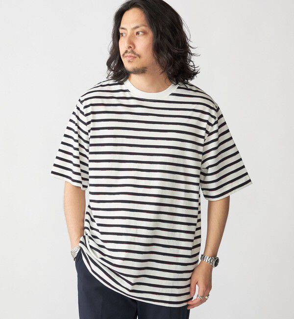 SHIPS「SHIPS: カスリ マルチ ボーダー Tシャツ」|Tシャツ・カットソー|