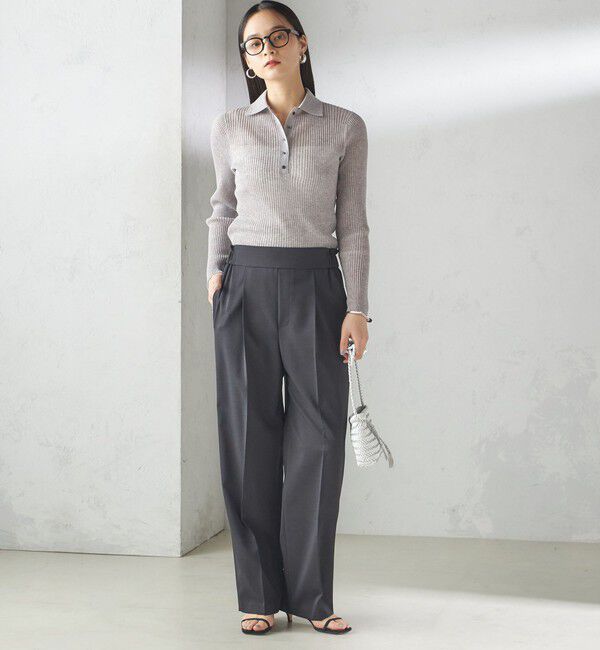 SHIPS for women「〈手洗い可能〉ツイル ストレート パンツ（セットアップ対応）」|その他|