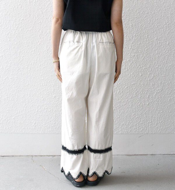 SHIPS any「bon_meur:〈洗濯機可能〉ブランケット エンブロイダリー パンツ」|その他|