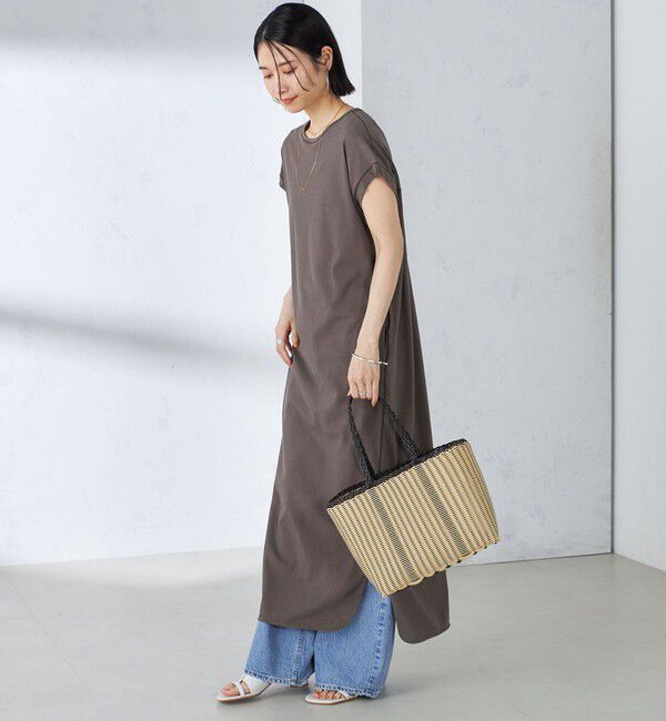 SHIPS for women「〈手洗い可能〉ジャージ スリット ワンピース」|ワンピース|