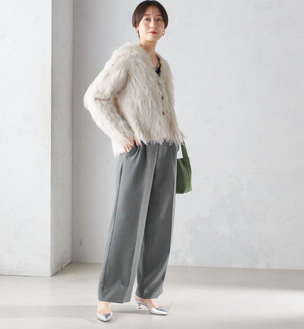 SHIPS for women「〈手洗い可能〉シャギー ファー カーディガン」|カーディガン|