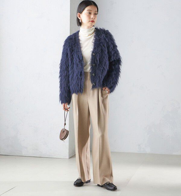 SHIPS for women「〈手洗い可能〉シャギー ファー カーディガン」|カーディガン|