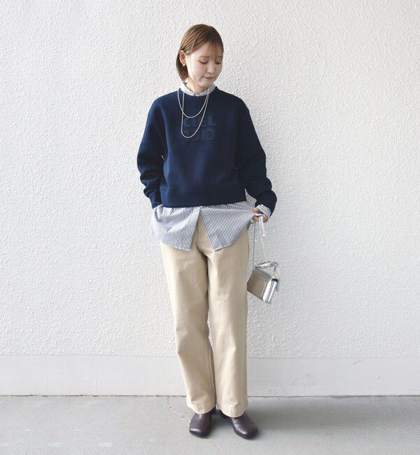 SHIPS for women「【SHIPS別注】Odub:〈洗濯機可能〉ワイド チノ パンツ」|チノ|