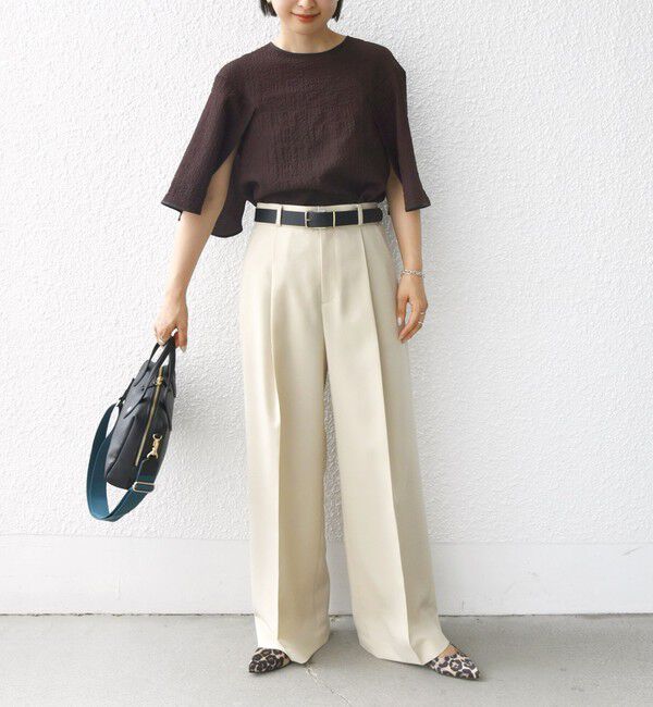 SHIPS for women「ウエスト ベルト デザイン セミワイド パンツ」|その他|