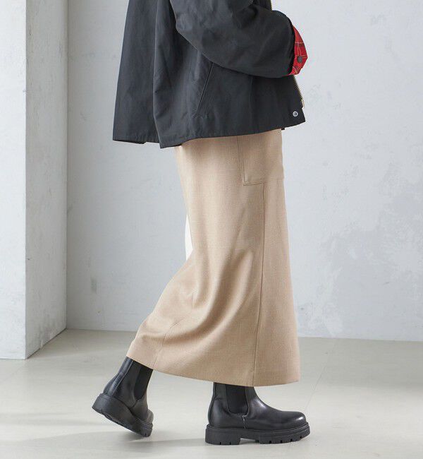 SHIPS for women「〈手洗い可能〉シャーク ツイード ポケット スカート」|スカート|