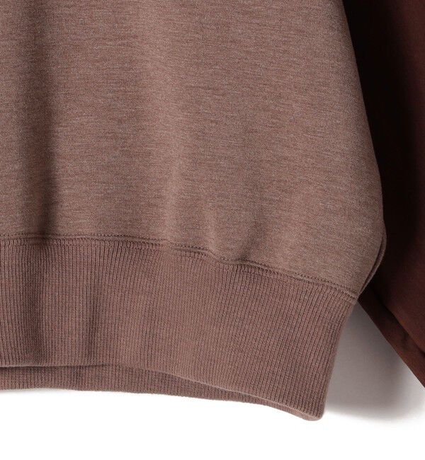 SHIPS for women「【WEB限定】〈手洗い可能〉エア ダンボール 布帛 コンビ プルオーバー」|スウェット・ジャージ|