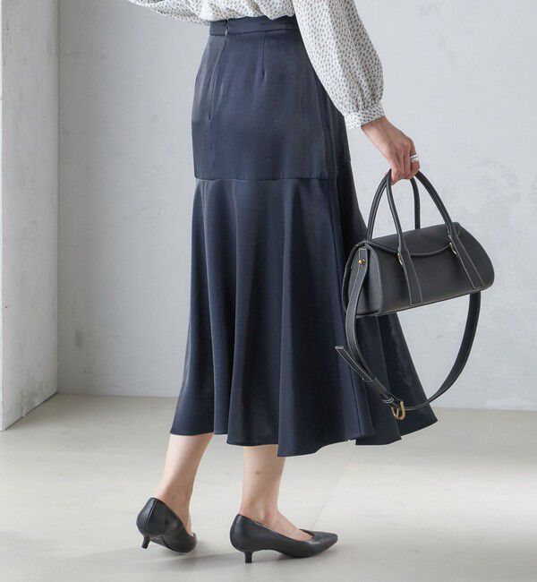 SHIPS for women「シャイニー サテン マーメイド スカート」|スカート|