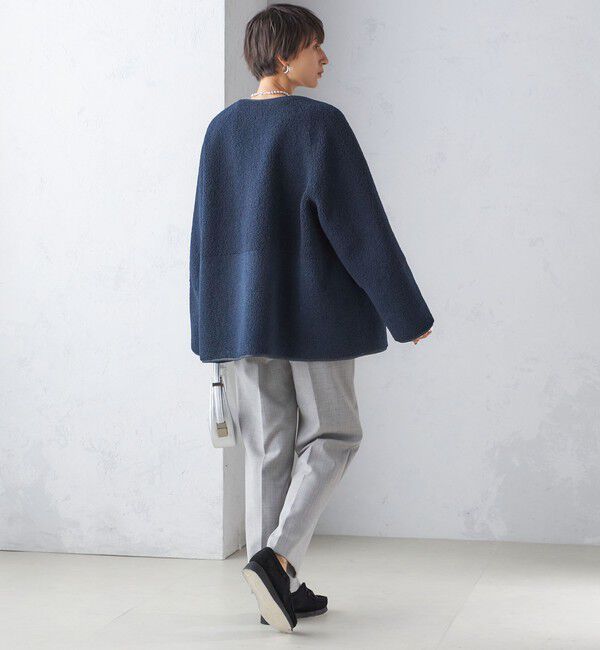 SHIPS for women「〈手洗い可能〉リバーシブル ボア &times; フリース ブルゾン」|ブルゾン・スタジャン|